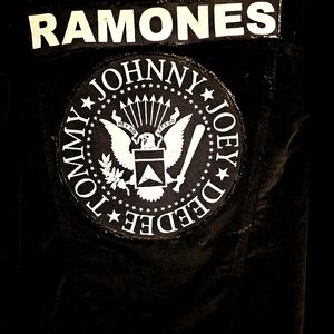 Disorderly Conduct Closet, black corduroy jacket with The Romones on the back.